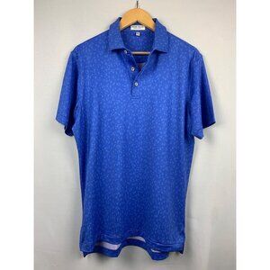 Peter Millar Summer Comfort Blue Polo Shirt S
